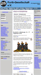 Mobile Screenshot of forth-ev.de