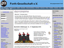 Tablet Screenshot of forth-ev.de